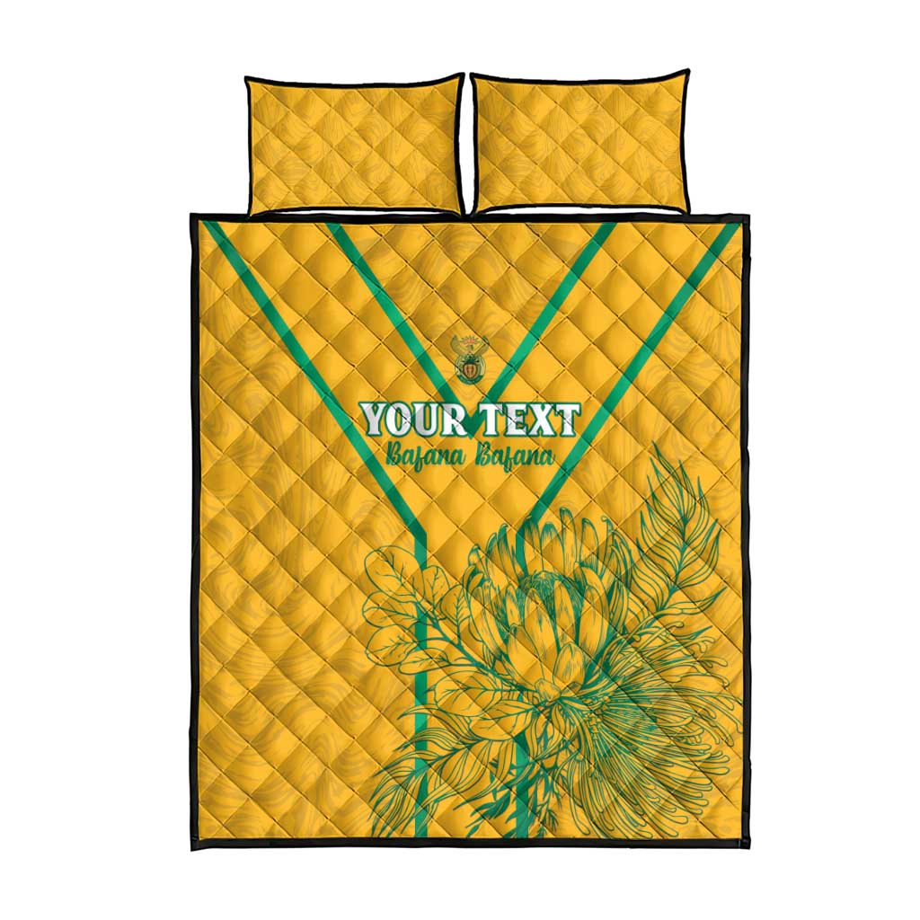 Custom Afro South Africa Soccer Quilt Bed Set Go Champions LT15