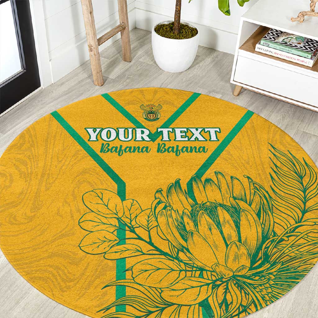 Custom Afro South Africa Soccer Round Carpet Go Champions LT15