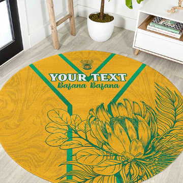 Custom Afro South Africa Soccer Round Carpet Go Champions LT15