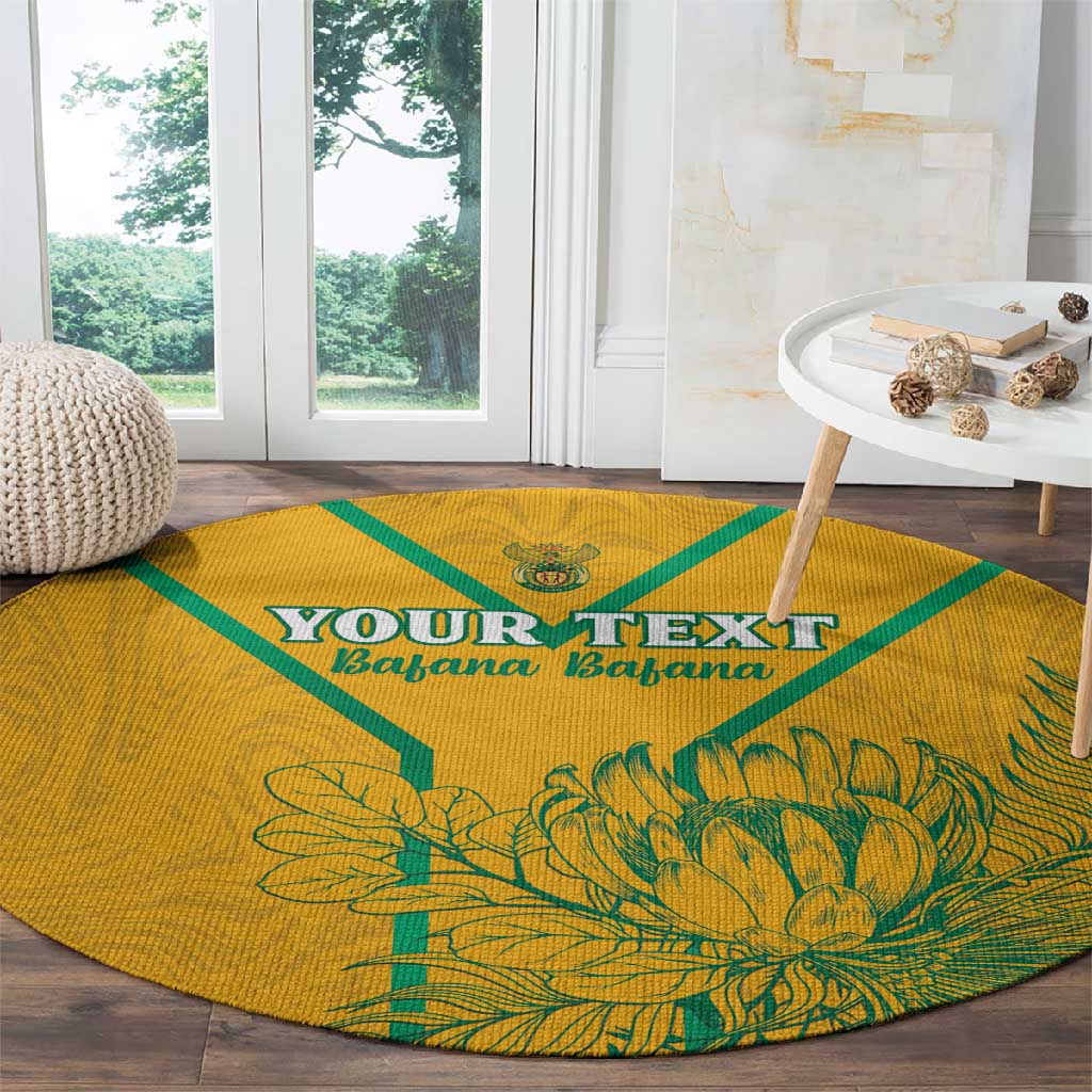 Custom Afro South Africa Soccer Round Carpet Go Champions LT15