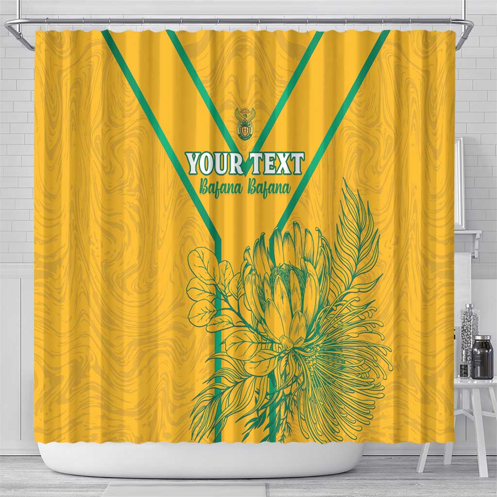 Custom South Africa Soccer Shower Curtain Go Bafana Bafana LT15