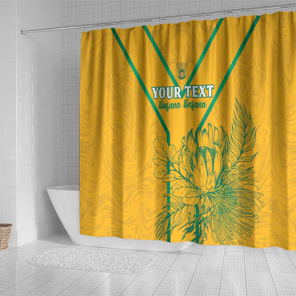 Custom South Africa Soccer Shower Curtain Go Bafana Bafana LT15