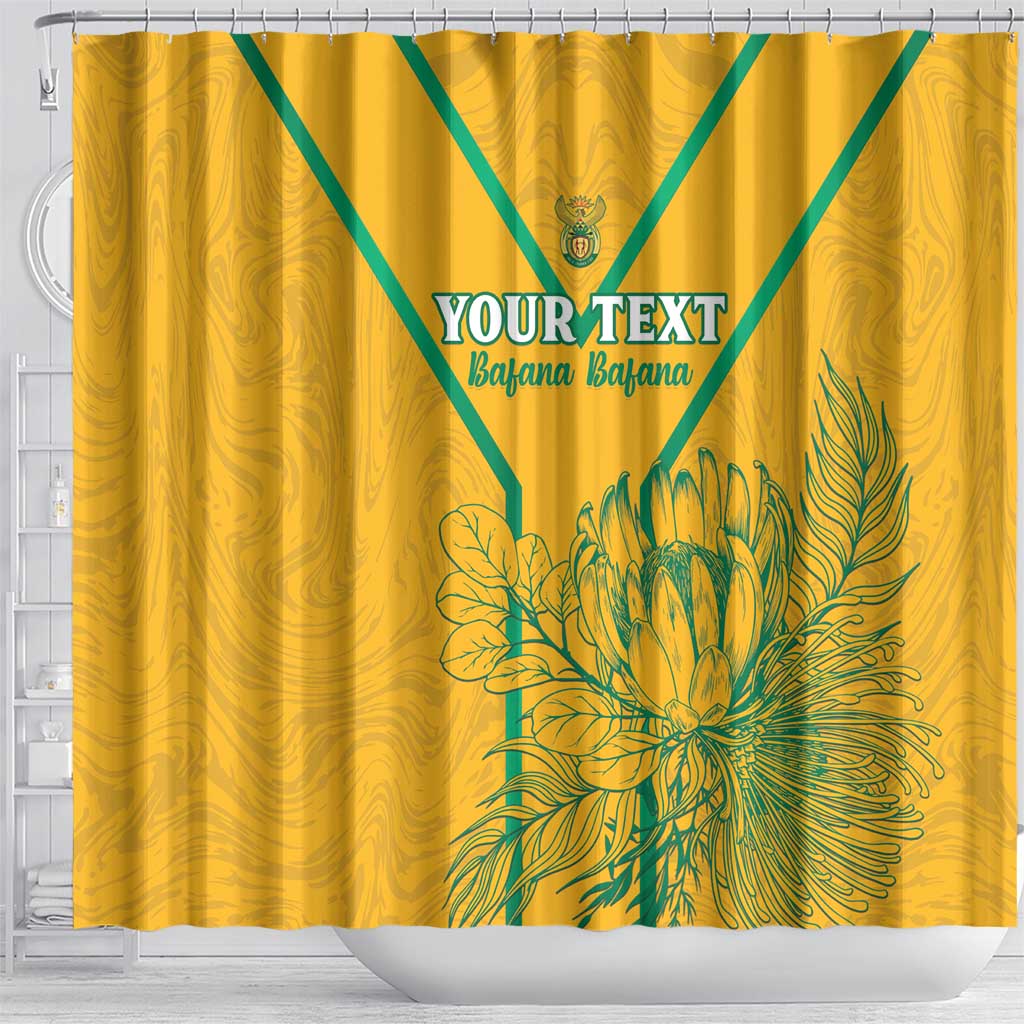 Custom South Africa Soccer Shower Curtain Go Bafana Bafana LT15