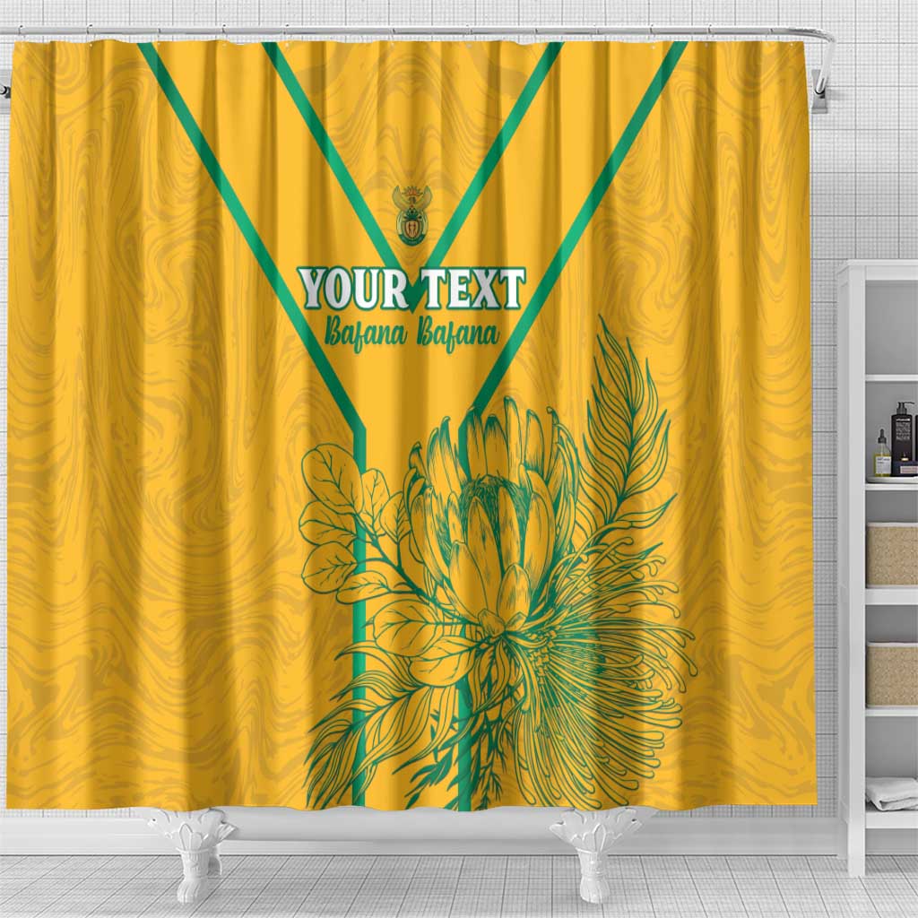 Custom South Africa Soccer Shower Curtain Go Bafana Bafana LT15