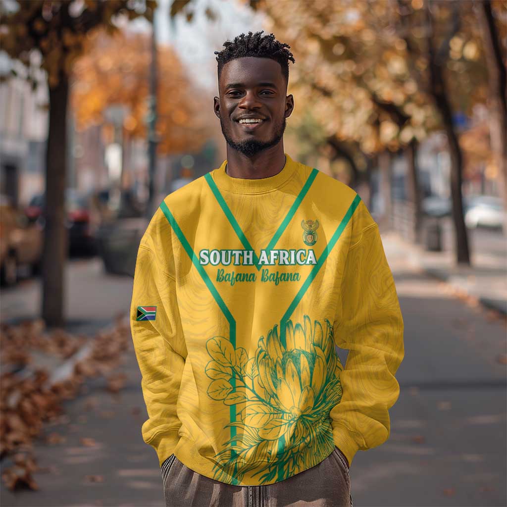 Custom Afro South Africa Soccer Sweatshirt Go Champions LT15