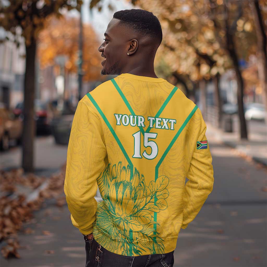 Custom Afro South Africa Soccer Sweatshirt Go Champions LT15