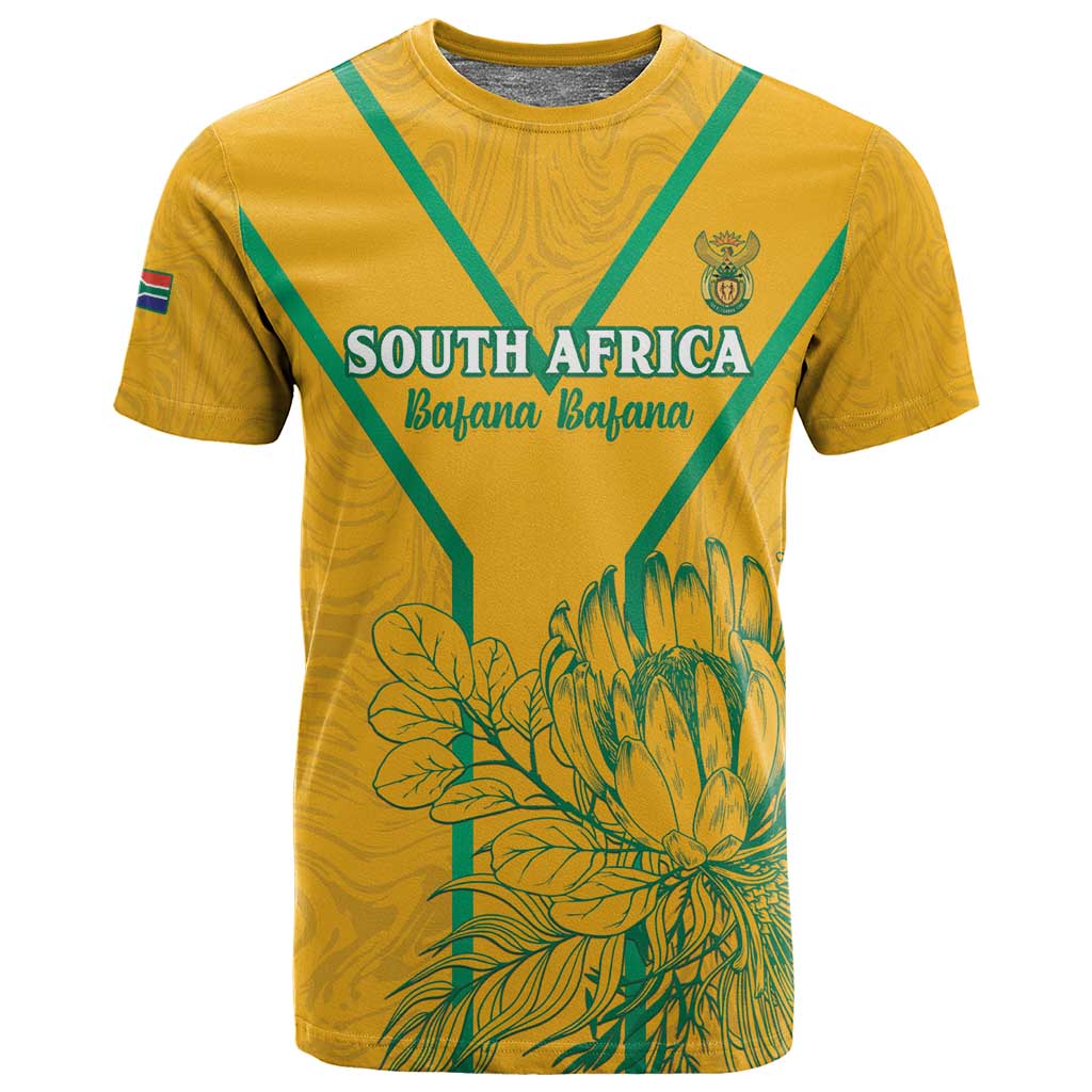 Custom Afro South Africa Soccer T shirt Go Champions LT15