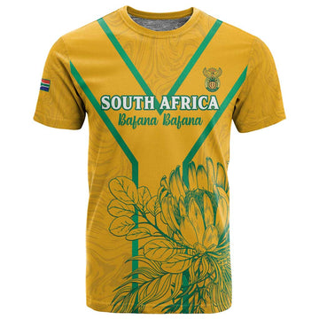 Custom Afro South Africa Soccer T shirt Go Champions LT15