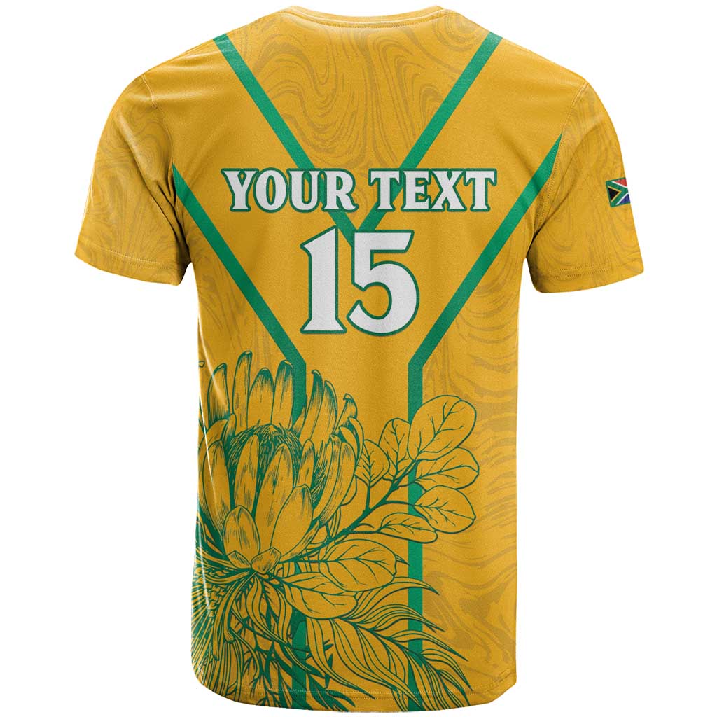 Custom Afro South Africa Soccer T shirt Go Champions LT15