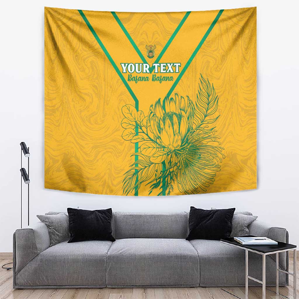 Custom Afro South Africa Soccer Tapestry Go Champions LT15