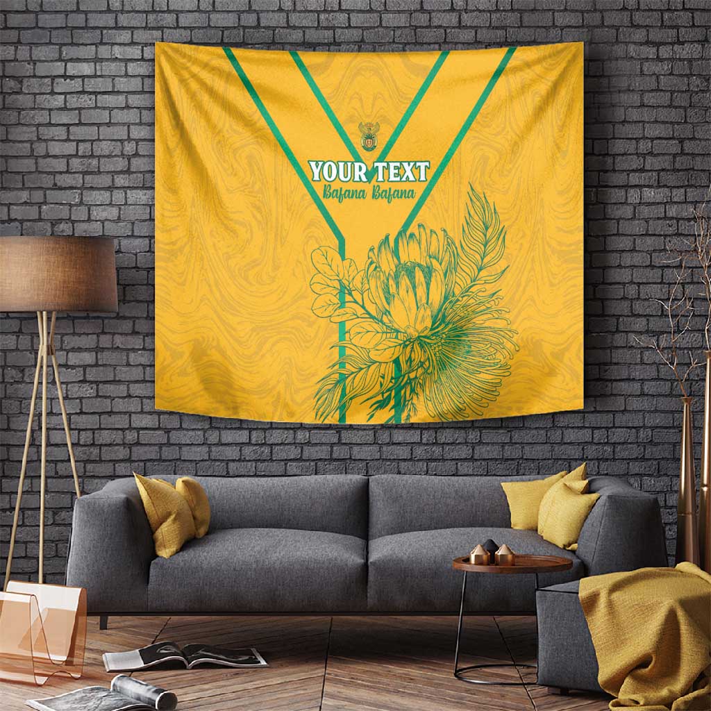 Custom Afro South Africa Soccer Tapestry Go Champions LT15