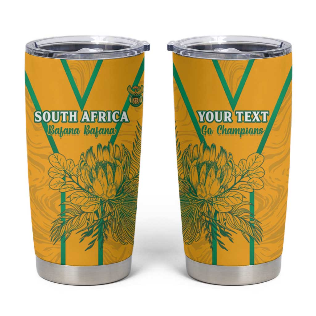 Custom Afro South Africa Soccer Tumbler Cup Go Champions LT15