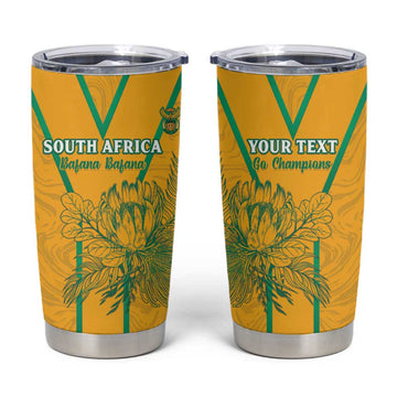 Custom Afro South Africa Soccer Tumbler Cup Go Champions LT15