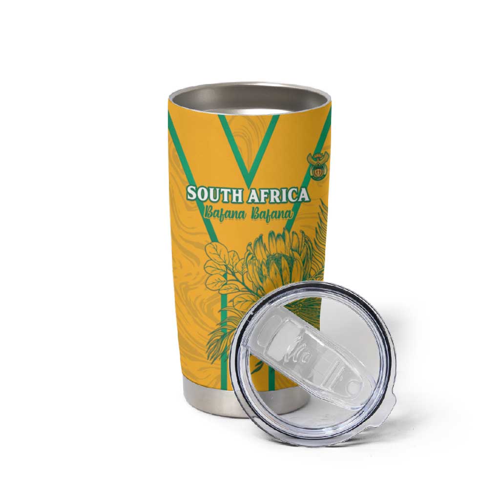 Custom Afro South Africa Soccer Tumbler Cup Go Champions LT15