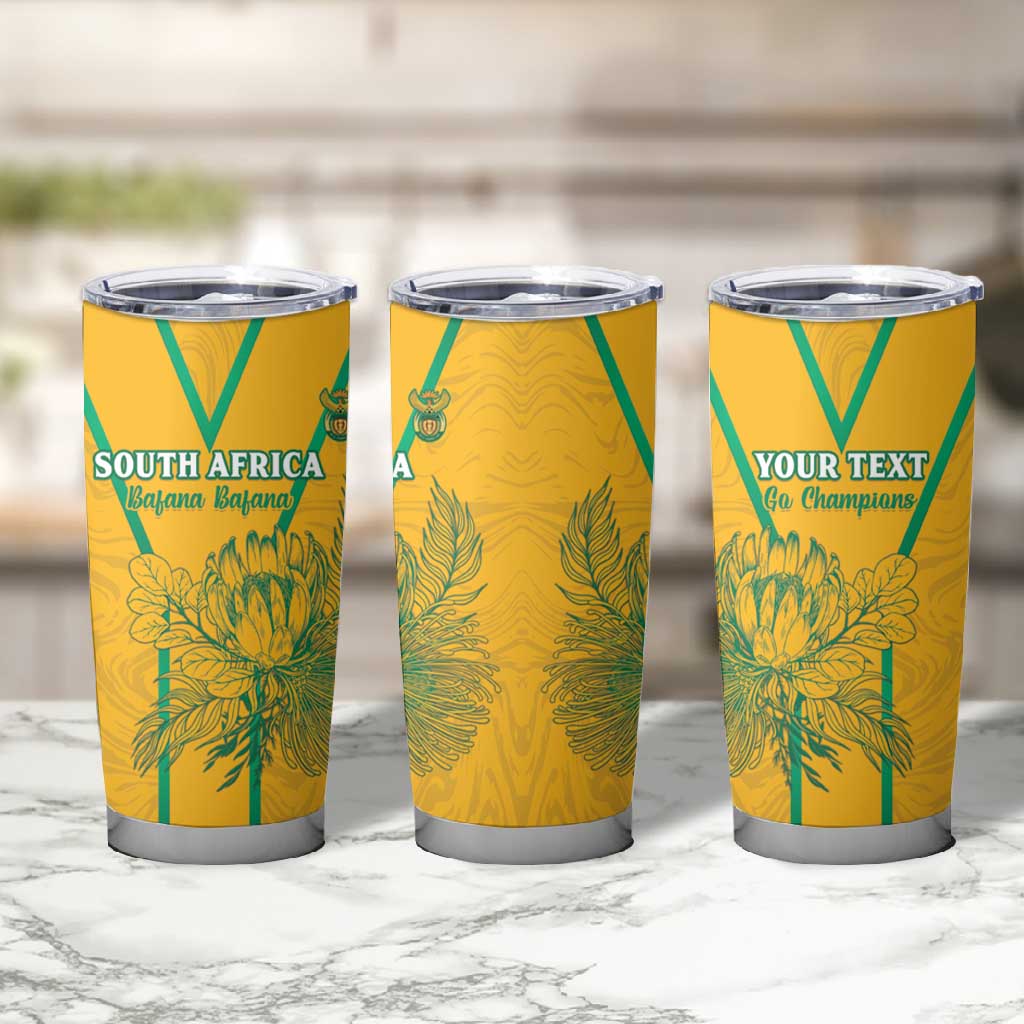 Custom Afro South Africa Soccer Tumbler Cup Go Champions LT15