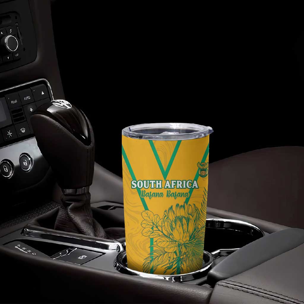 Custom Afro South Africa Soccer Tumbler Cup Go Champions LT15