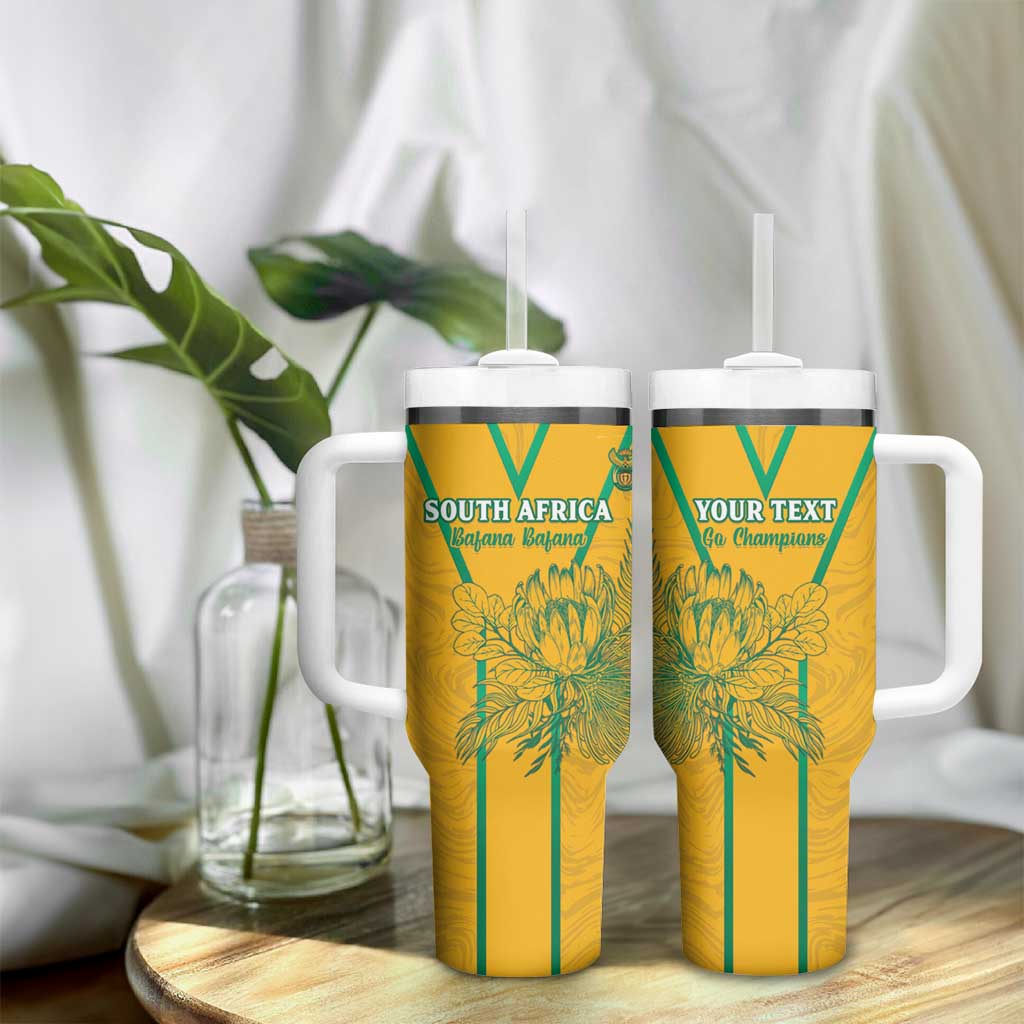 Custom Afro South Africa Soccer Tumbler With Handle Go Champions LT15
