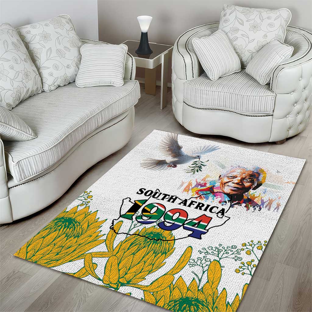 Afro South Africa Freedom Day Area Rug Nelson Mandela LT15
