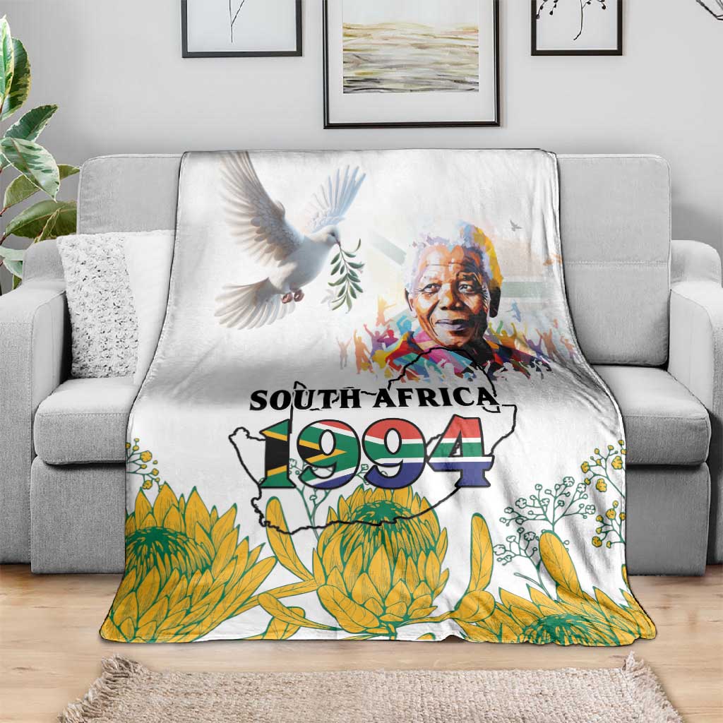 Afro South Africa Freedom Day Blanket Nelson Mandela LT15