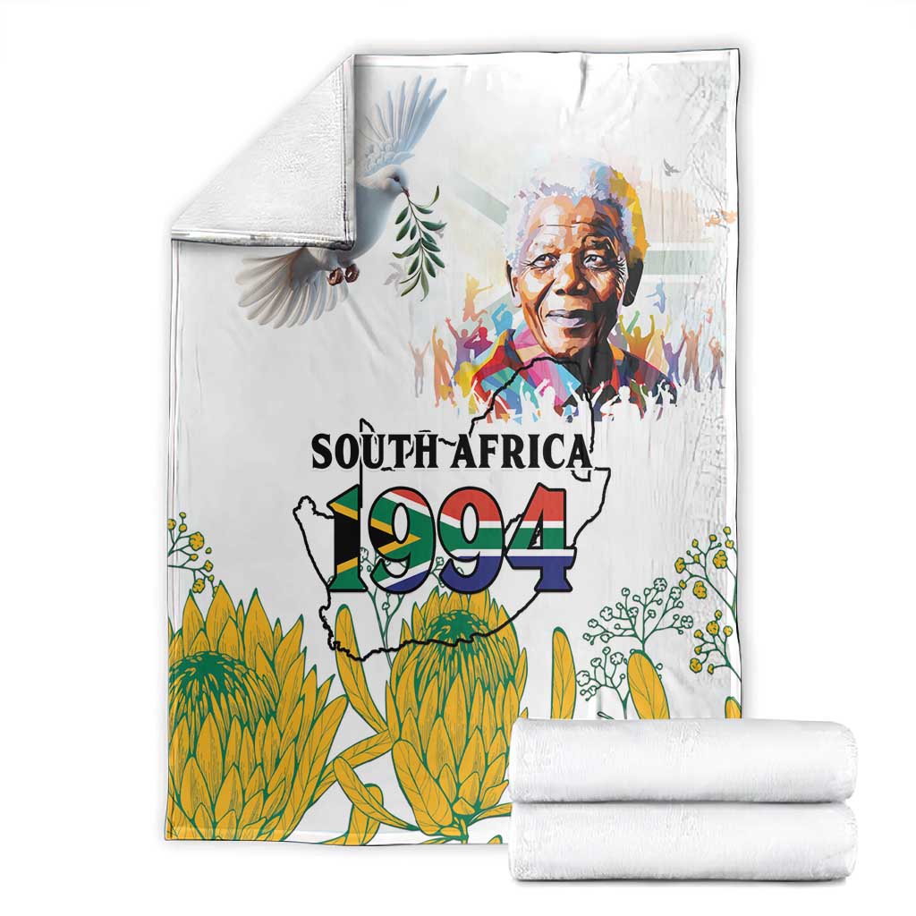 Afro South Africa Freedom Day Blanket Nelson Mandela LT15