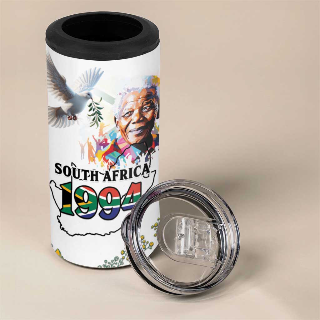Afro South Africa Freedom Day 4 in 1 Can Cooler Tumbler Nelson Mandela LT15