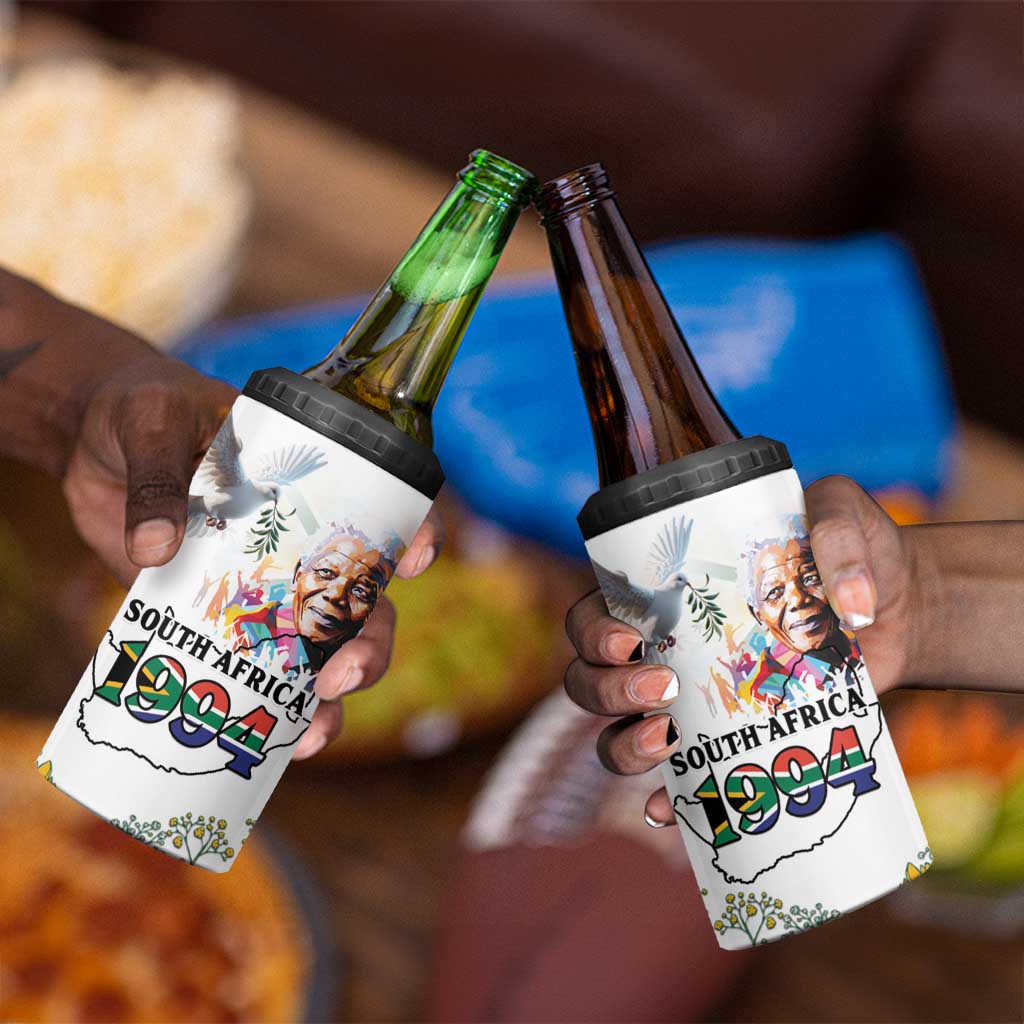 Afro South Africa Freedom Day 4 in 1 Can Cooler Tumbler Nelson Mandela LT15