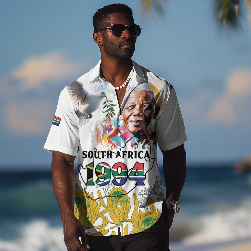 Afro South Africa Freedom Day Hawaiian Shirt Nelson Mandela LT15