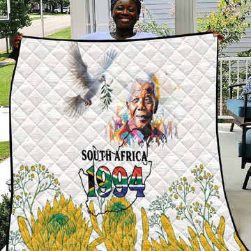 Afro South Africa Freedom Day Quilt Nelson Mandela LT15