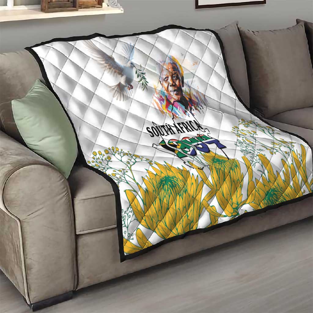 Afro South Africa Freedom Day Quilt Nelson Mandela LT15