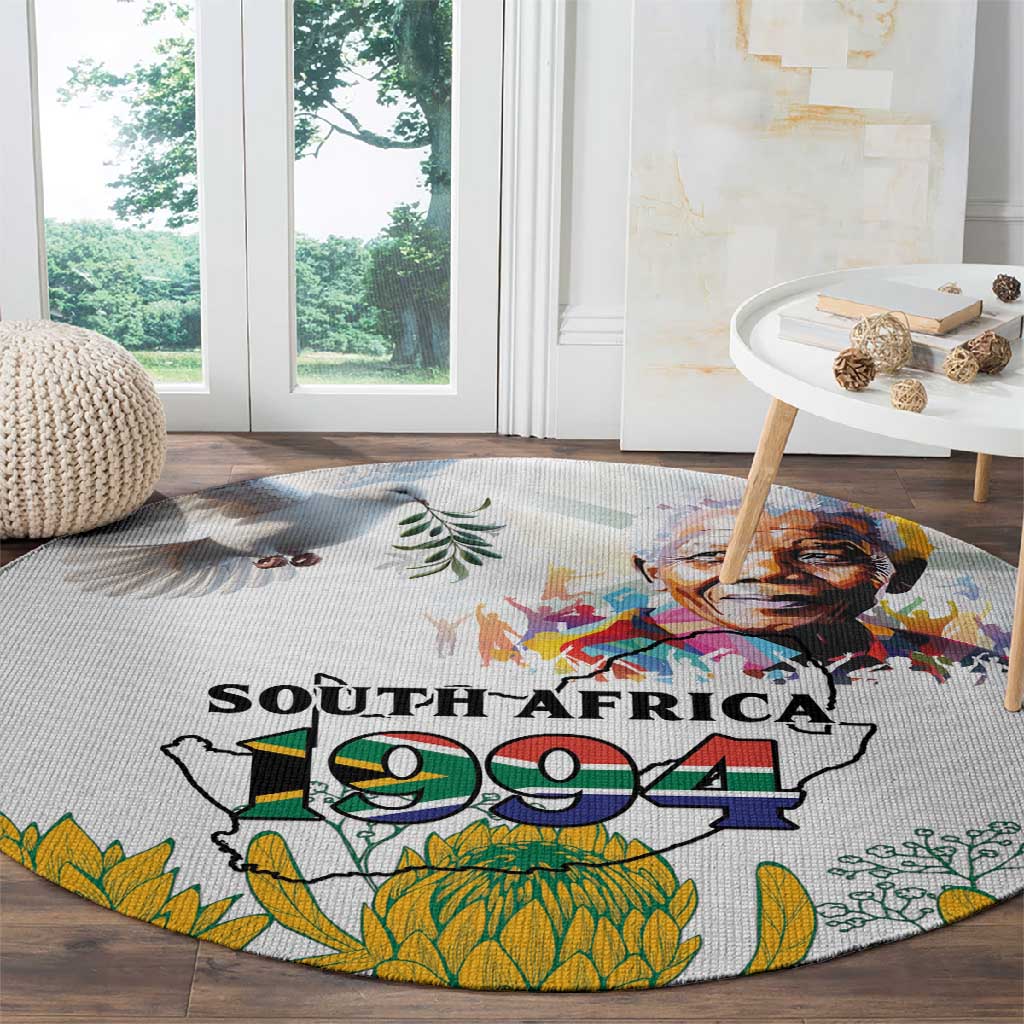 Afro South Africa Freedom Day Round Carpet Nelson Mandela LT15
