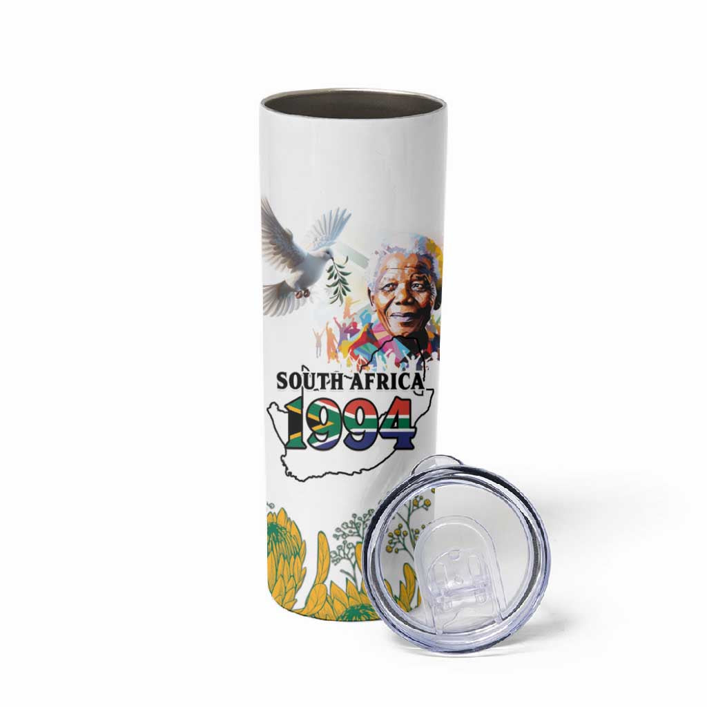 Afro South Africa Freedom Day Skinny Tumbler Nelson Mandela LT15