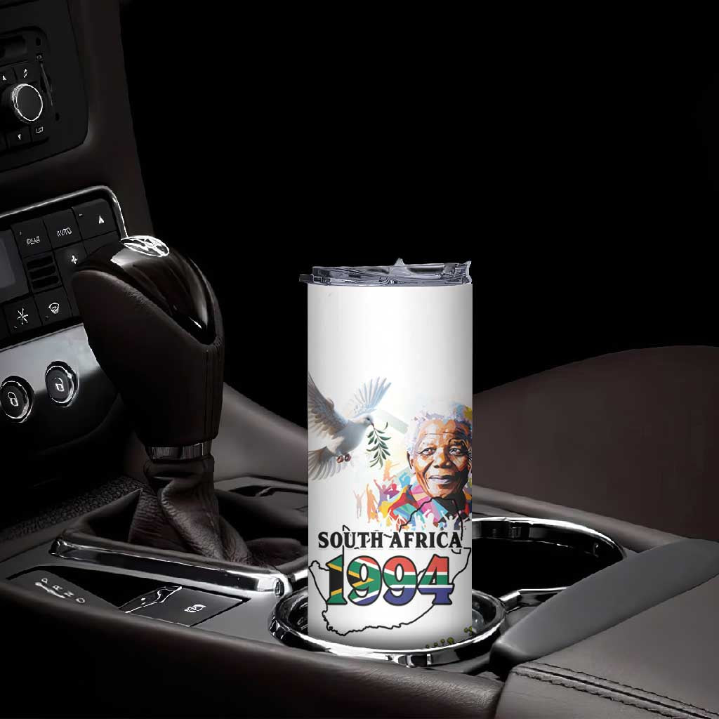 Afro South Africa Freedom Day Skinny Tumbler Nelson Mandela LT15