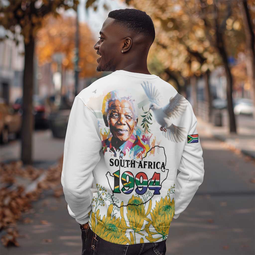 Afro South Africa Freedom Day Sweatshirt Nelson Mandela LT15