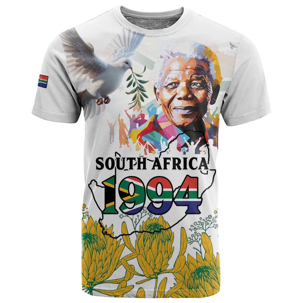 Afro South Africa Freedom Day T shirt Nelson Mandela LT15