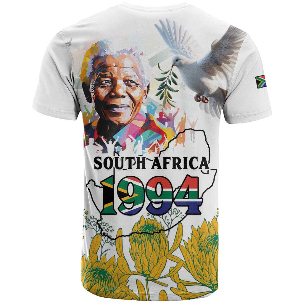 Afro South Africa Freedom Day T shirt Nelson Mandela LT15