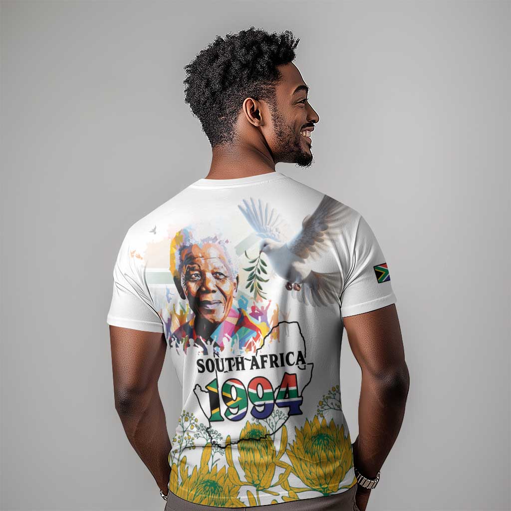 Afro South Africa Freedom Day T shirt Nelson Mandela LT15