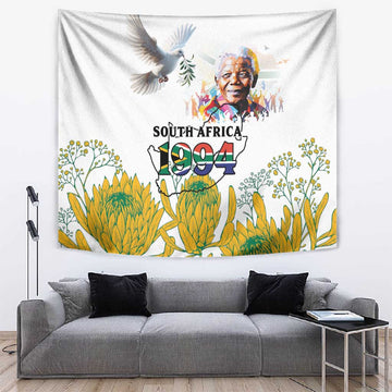 Afro South Africa Freedom Day Tapestry Nelson Mandela LT15
