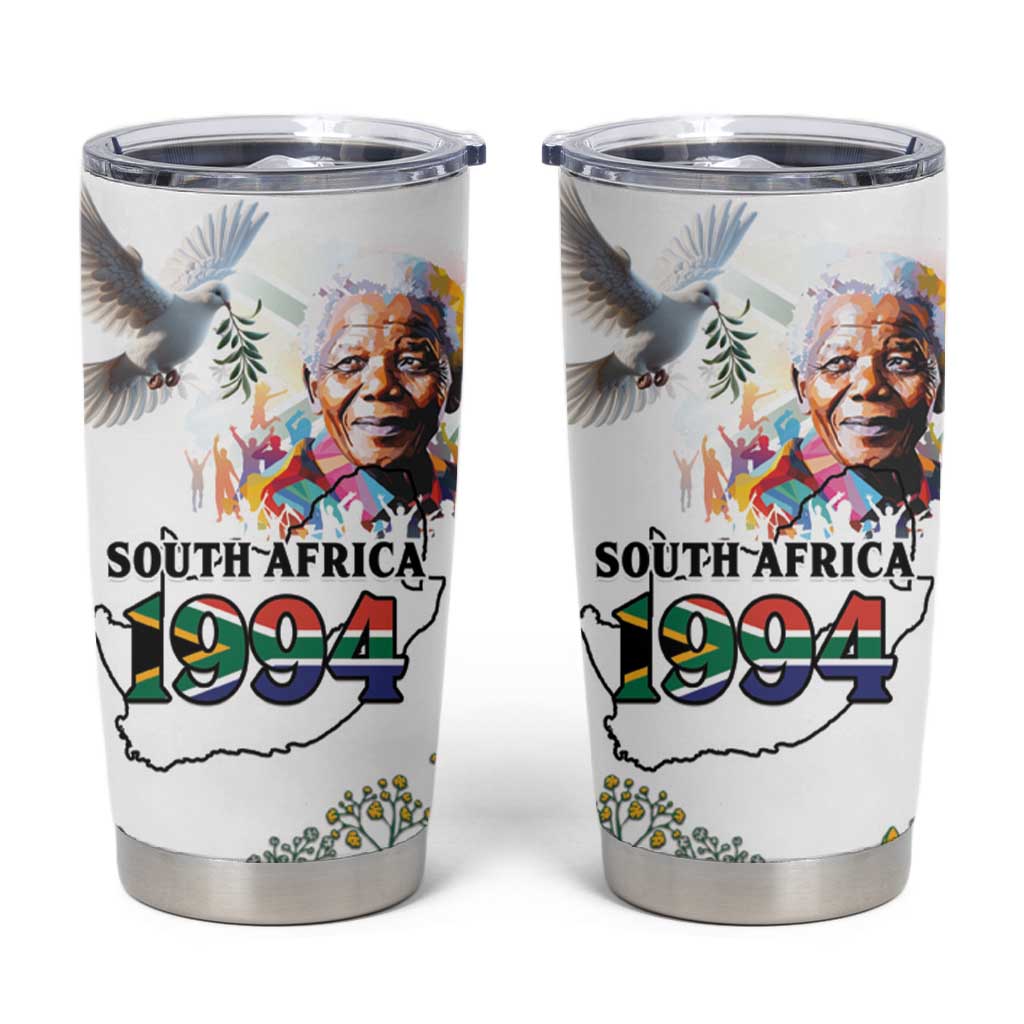 Afro South Africa Freedom Day Tumbler Cup Nelson Mandela LT15