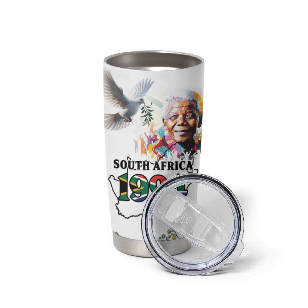 Afro South Africa Freedom Day Tumbler Cup Nelson Mandela LT15