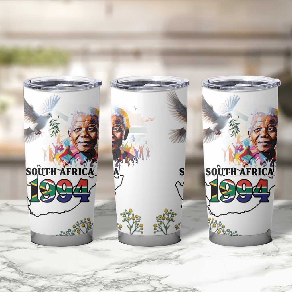 Afro South Africa Freedom Day Tumbler Cup Nelson Mandela LT15