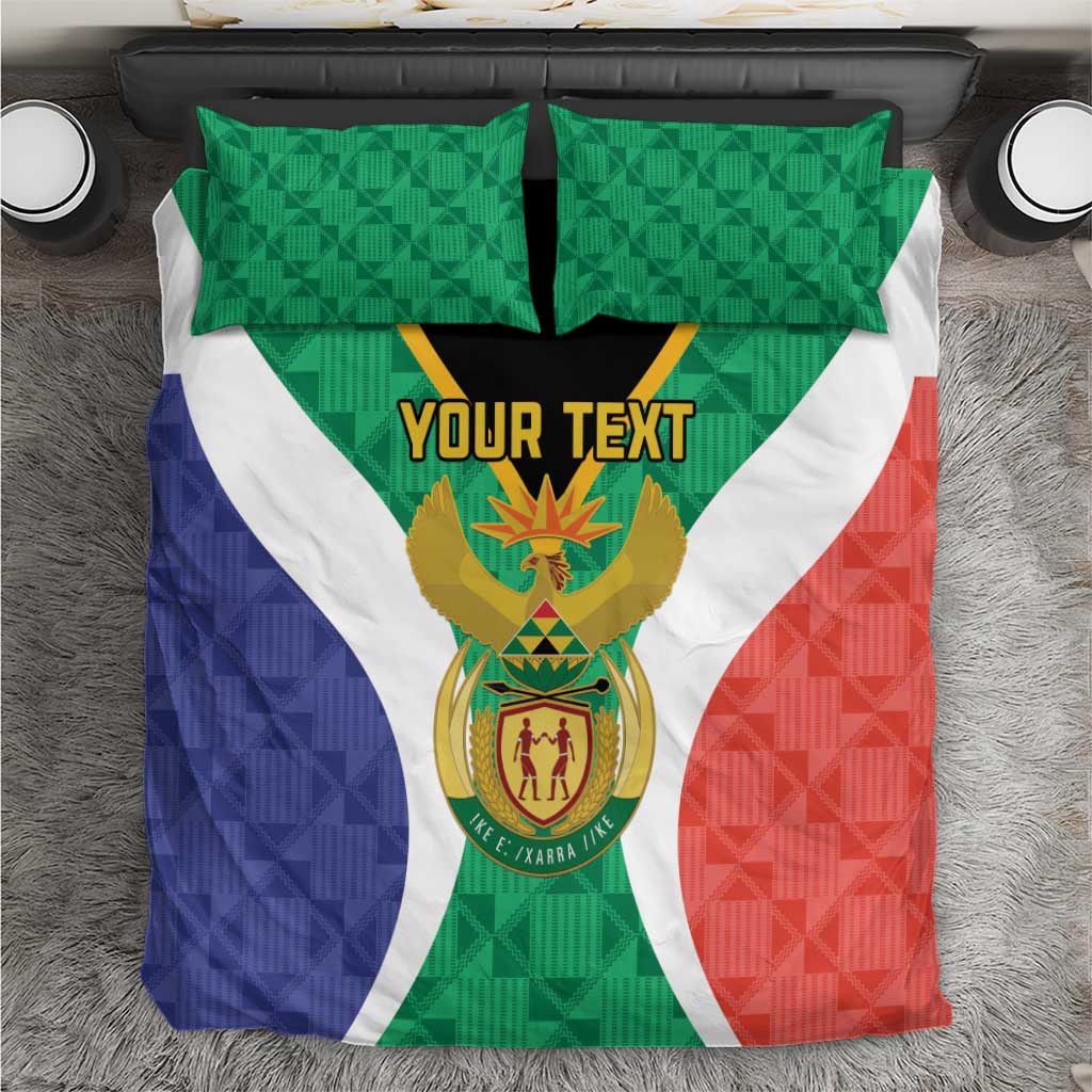 Personalised South Africa Bedding Set Coat Of Arms Flag Style LT15