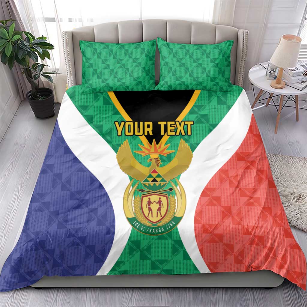 Personalised South Africa Bedding Set Coat Of Arms Flag Style LT15