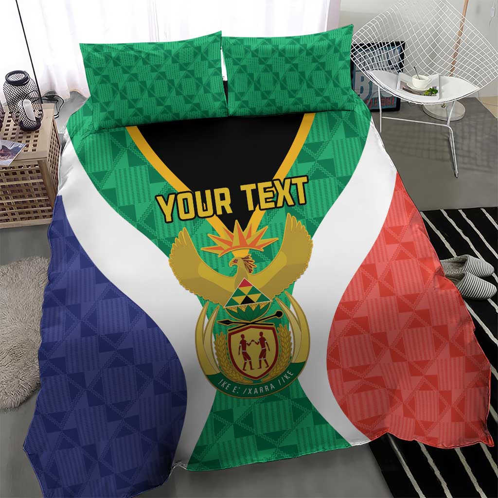 Personalised South Africa Bedding Set Coat Of Arms Flag Style LT15