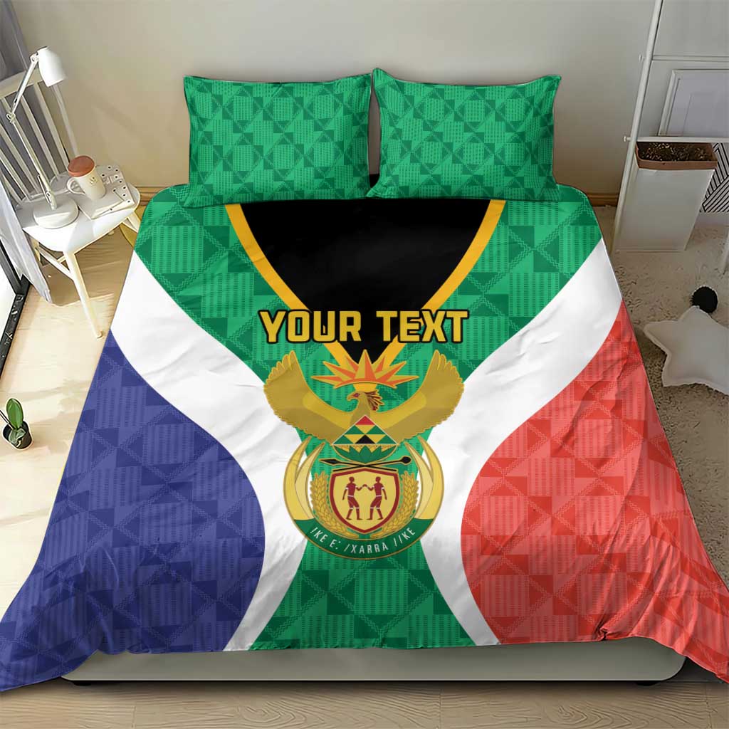 Personalised South Africa Bedding Set Coat Of Arms Flag Style LT15