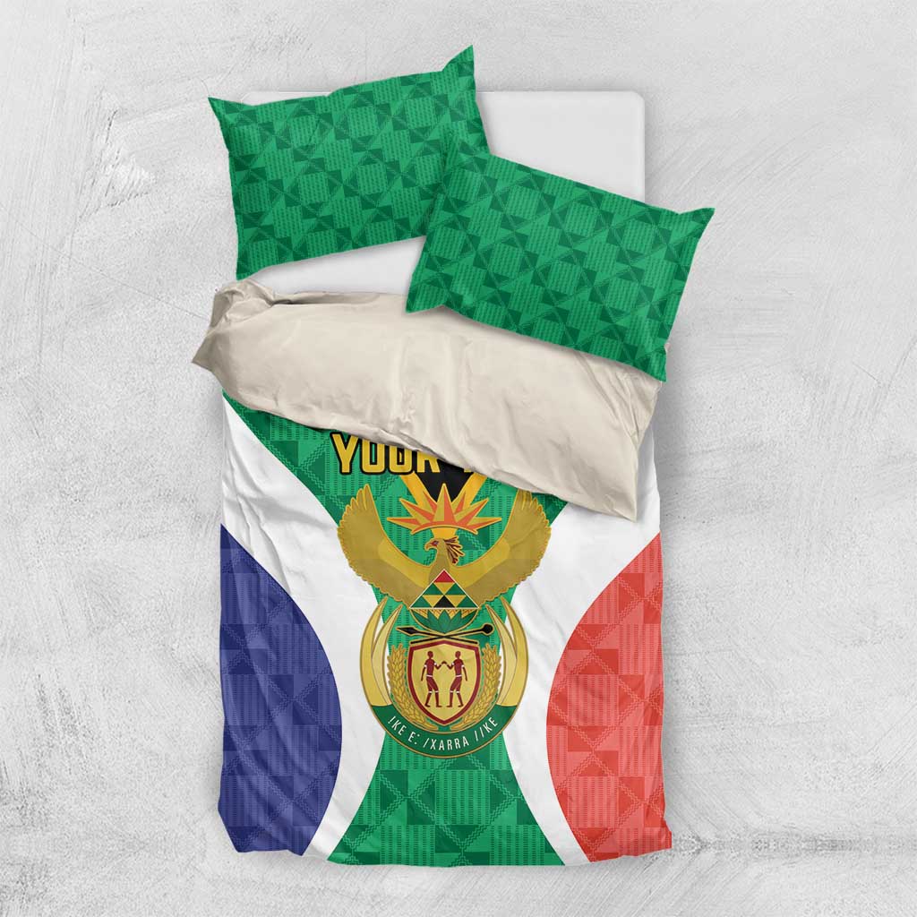 Personalised South Africa Bedding Set Coat Of Arms Flag Style LT15