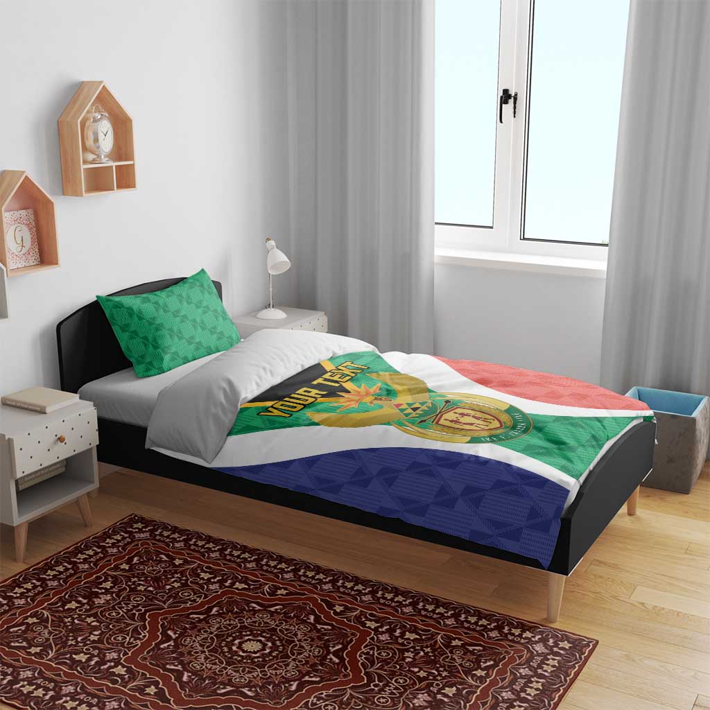 Personalised South Africa Bedding Set Coat Of Arms Flag Style LT15