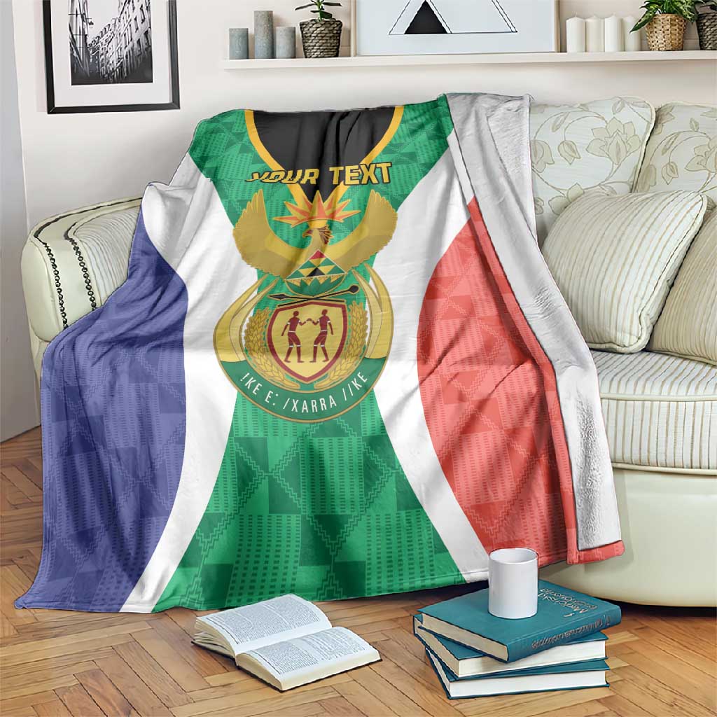 Personalised South Africa Blanket Coat Of Arms Flag Style LT15
