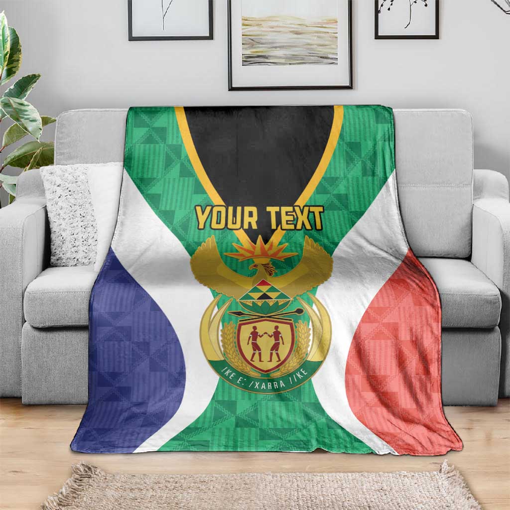 Personalised South Africa Blanket Coat Of Arms Flag Style LT15