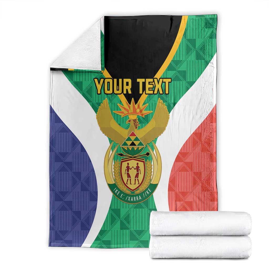 Personalised South Africa Blanket Coat Of Arms Flag Style LT15