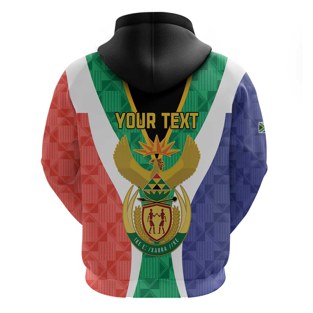 Personalised South Africa Hoodie Coat Of Arms Flag Style LT15